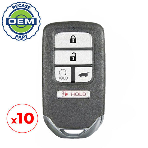 10 x 2016-2018 Honda / 5-Button Smart Key / PN: 72147-TG7-A11 / KR5V2X V44 (OEM Recase)