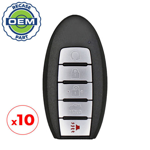 10 x 2016-2018 Nissan / 5-Button Smart Key / PN: 285E3-4RA0B /  KR5S180144014 / IC 204 (OEM Recase)