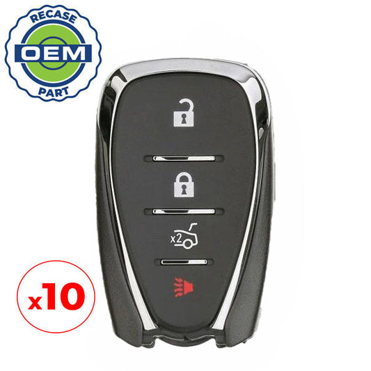 10 x 2016-2020 Chevrolet / 4-Button Smart Key / PN: 13584504 / HYQ4EA (OEM Recase)