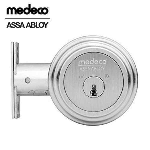 Medeco - 11R623J - Maxum Residential - M3 BiLevel - 6-Pin - Double Deadbolt - 2-3/8" - DL Keyway Pinned - 26 - Satin Chrome - Grade 1