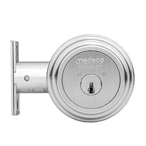 Medeco - 11R623J - Maxum Residential - M3 BiLevel - 6-Pin - Double Deadbolt - 2-3/8" - DL Keyway Pinned - 26 - Satin Chrome - Grade 1