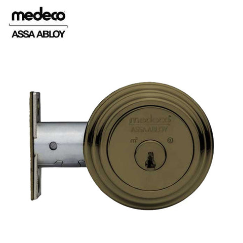 Medeco - 11R523T - Maxum Residential Deadbolt - 2 3/8" Backset - 10 - Satin Brass Blackened - DLT Keyway - Grade 1