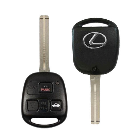 1998-2001 Lexus ES300 SC300 SC400 / 3-Button Remote Head Key / Long Blade / PN: 89070-33470 / HYQ1512V (OEM Refurb)