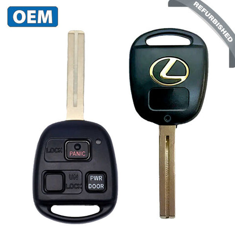 2004-2009 Lexus / 3-Button Remote Head Key / 89070-48821 / HYQ12BBT (OEM Refurb)