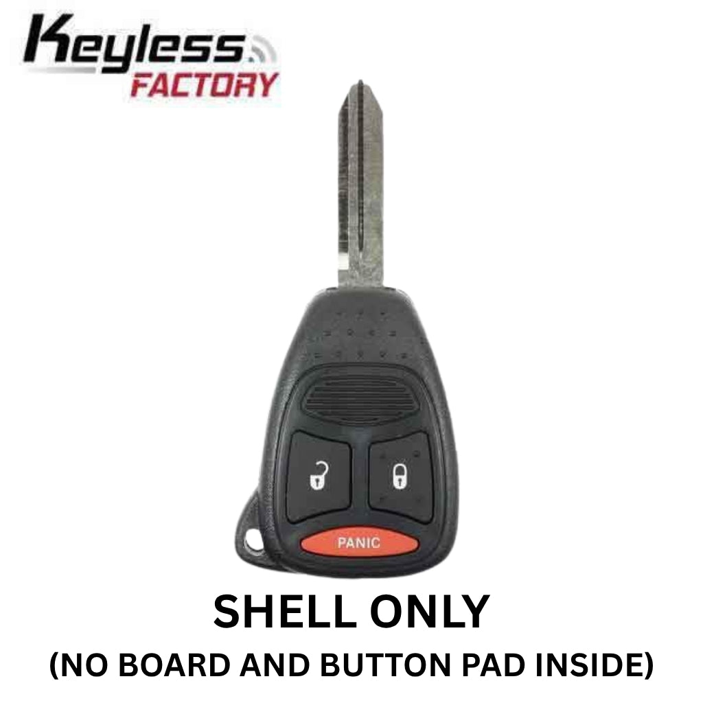 2004-2011 Chrysler  Dodge  Jeep  3-Button Smart Key Shell for KOBDT04A  No Button Pad (AFTERMARKET)