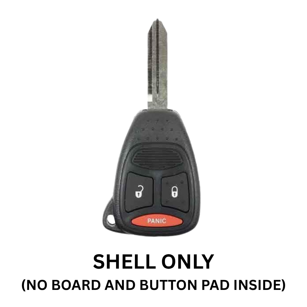 2004-2011 Chrysler  Dodge  Jeep  3-Button Smart Key Shell for KOBDT04A  No Button Pad (AFTERMARKET)