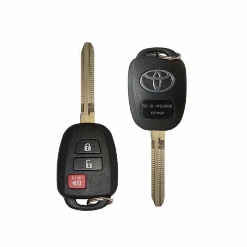 2013-2019 Toyota RAV4 Prius C / 3-Button Remote Head Key / PN: 89070-42D30 / HYQ12BDM (H Chip) (OEM Refurb)