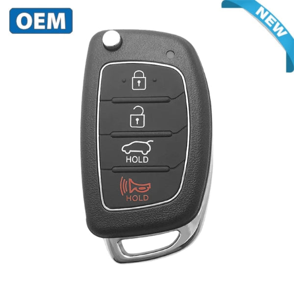 Front view of Hyundai Tucson 4-button flip key (95430-D3000)