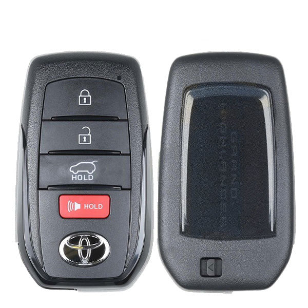 Highlander Blade Key 2024 Toyota Grand Highlander / 4-Button Smart Key / PN: 8990H-0E330 ...