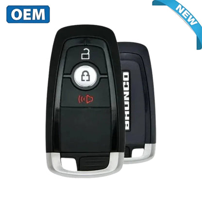 Front view of 2025 Ford Bronco Smart Key 164-R8411 with three buttons