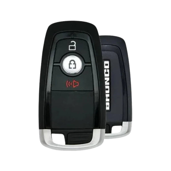 Front view of 2025 Ford Bronco Smart Key 164-R8411 with three buttons