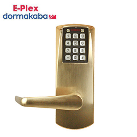 E-Plex - E2031 - Electronic Pushbutton Cylindrical Lever Set - Long Lever Set - 2¾" Backset - Optional Finish - Grade 1