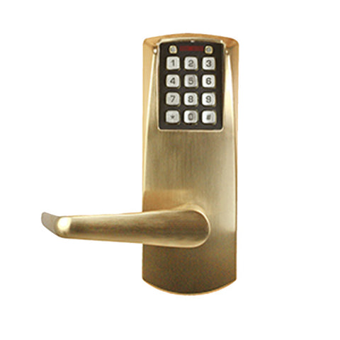 E-Plex - E2031 - Electronic Pushbutton Cylindrical Lever Set - Long Lever Set - 2¾" Backset - Optional Finish - Grade 1