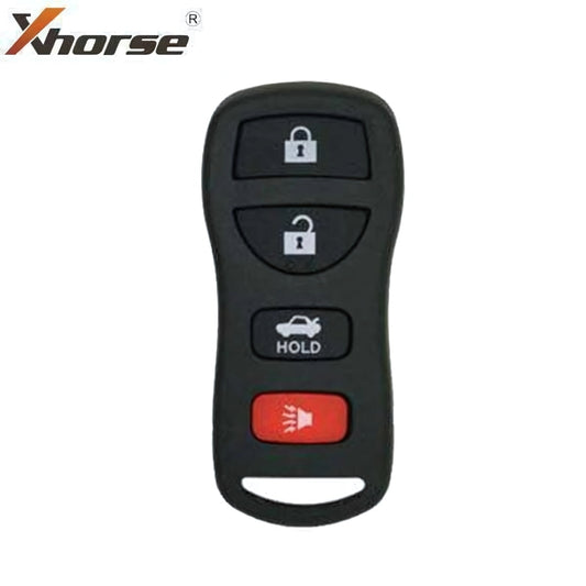 2nd Generation Nissan Style / 4-Button Universal Remote for VVDI Key Tool (Wired) / Replacement for XKNI00EN
