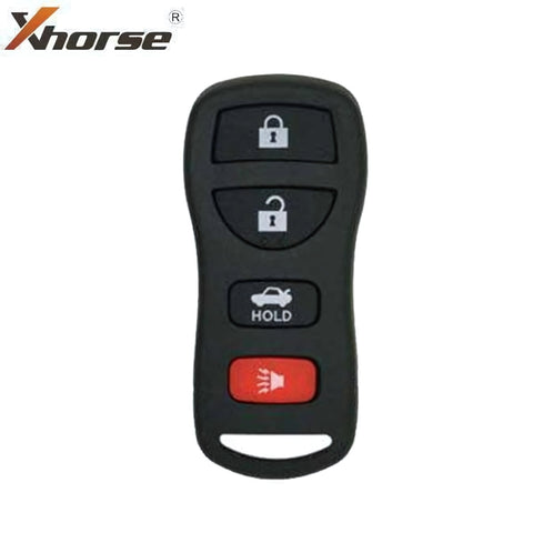 2nd Generation Nissan Style / 4-Button Universal Remote for VVDI Key Tool (Wired) / Replacement for XKNI00EN