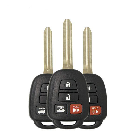 3 x 2014-2018 Toyota Camry / 4-Button Remote Head Key / HYQ12BDM (H Chip) / (Bundle of 3)