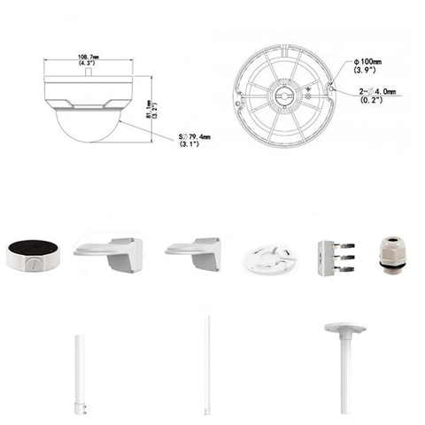 Uniview / UNV / IP / 5MP / Dome Camera / Fixed / 2.8mm Lens / Outdoor / WDR / IP67 / IK10 / 30m Smart IR / 3 Year Warranty / UNV-325SB-DF28K-I0