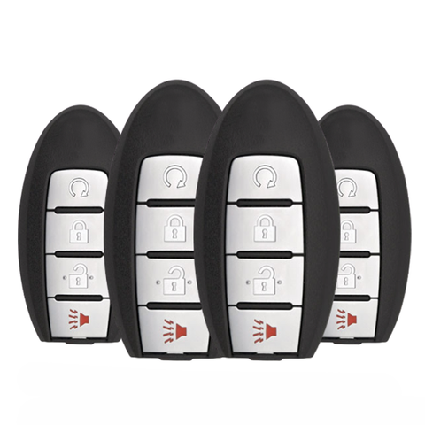 4 x 2017-2020 Nissan Rogue / 4-Button Smart Key / PN: 285E3-6FL2B / S180144109 / KR5S180144106 (Bundle of 4)