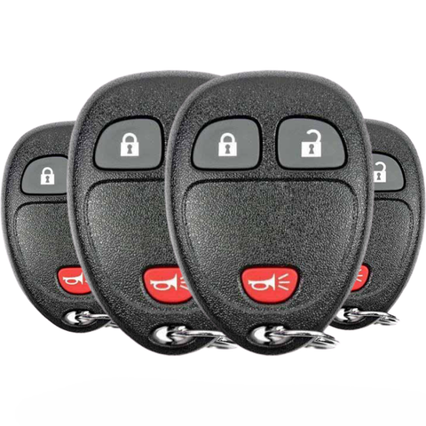 4 x 2007-2017 GM / 3-Button Keyless Entry Remote / OUC60270 (BUNDLE OF 4)