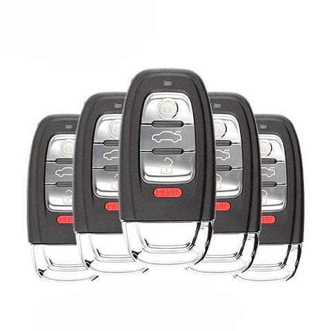 5 x 2008-2012 Audi / 4-Button Smart Key / PN: 8T0959754A / IYZFBSB802 / 315 MHz (Pack of 5)