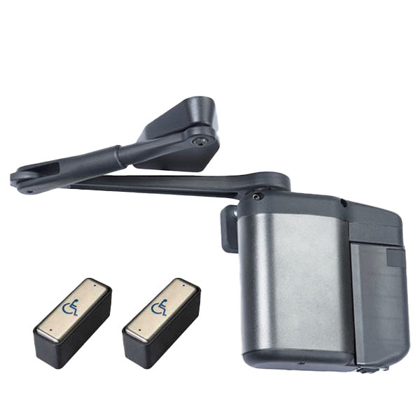 Norton - 5831 - Regenerative Door Operator ADAEZ PRO Kit - Push Side - Aluminum - Push Buttons - Grade 1 (Square / Narrow Style Buttons)