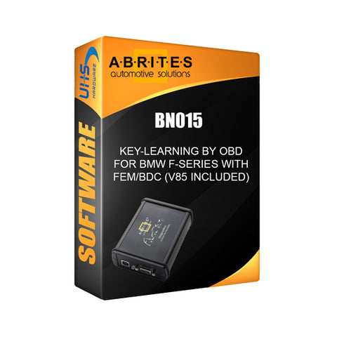 ABRITES - BN015 - Key-learning by OBD for BMW F-Series with FEM/BDC (V85 included) and E-series