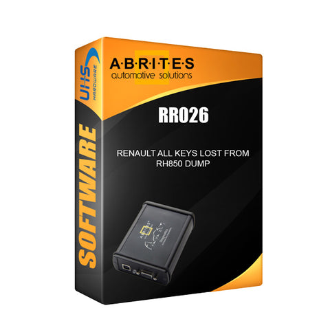 ABRITES - AVDI -  RR026 -  Renault All Keys Lost from RH850 Dump