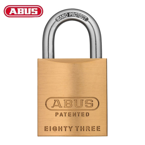 Abus - 83/45 - Solid Brass Padlock - Schalge Keyway - 6 Pin - Optional Keying - 1-17/20" Width