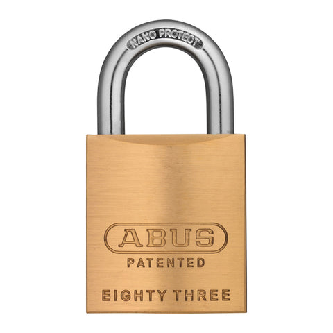 Abus - 83/45 - Solid Brass Padlock - Schalge Keyway - 6 Pin - Optional Keying - 1-17/20" Width