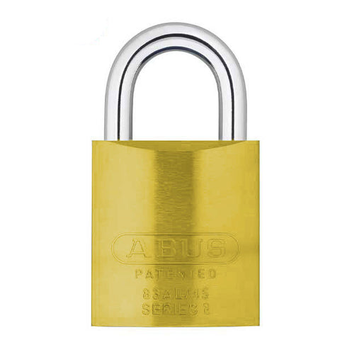 Abus - 83AL/45 - Aluminum Padlock - S2 - Schlage Everest - Zero Bitted - 6 Pin - Yellow Finish - Rekeyable - 1-3/4" Width