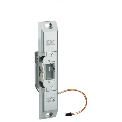 Adams Rite - 74R1 - Electric Strike for Narrow Stile Rim Exit Devices - 3/4" Pullman Latchbolt - Satin Black Ritecoat - Fail Safe/Fail Secure - 12/24 VDC