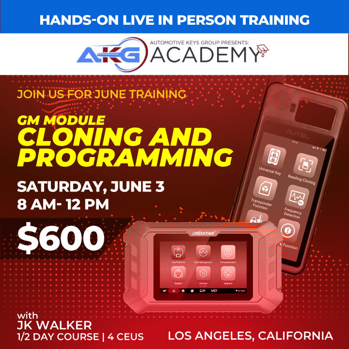 Usmon Software Training Hands-On Live In-Person Training - GM Module Cloning And Programming ...
