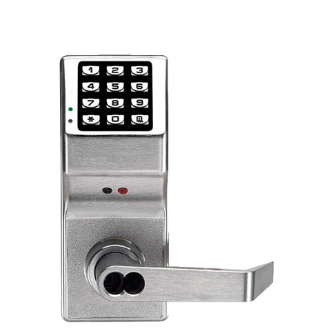 Alarm Lock Trilogy - DL3200 - Digital Keypad Lever Set w/ High Capacity Audit Trail - SFIC Prep Less Core - 26D - Satin Chrome - Grade 1