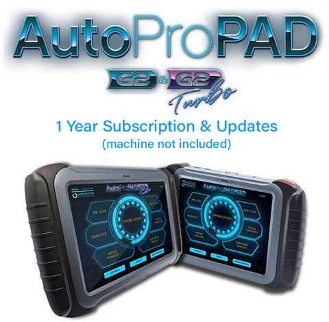 AutoProPAD G2/G2 Turbo - Updates, Support Subscription & Warranty - 1 YEAR  (XTOOL) - ( machine sold separately )