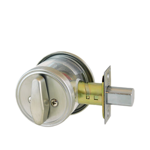 Arrow - DBX - Commercial Deadbolt - Single Cylinder - Adjustable Backset - SFIC Less Core - Satin Chrome - Grade 2