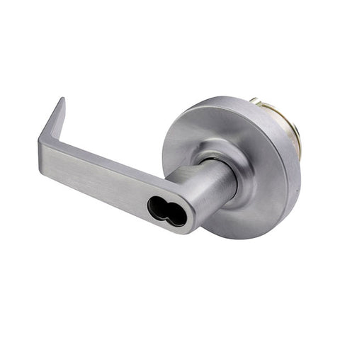 Arrow - SRX87 - Sierra Lever Trim With Rose - SFIC Prep Less Core  - Exit Device Trim - Classroom -  Satin Chrome - Grade 1