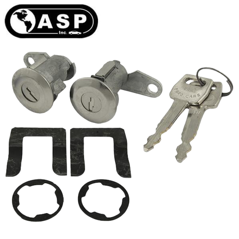 1965-1991 Ford / DP-42-101 / Coded / Pin Tumbler Door Set / DL1550 (ASP)