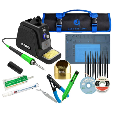 ATETOOL - 12 Piece Soldering Kit Consisting of Complete Solution for Any Soldering Job