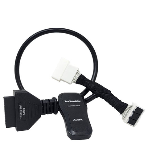 Autek Bypass Cable For Toyota - Compatible With Keysim 8A-BA and 4A Smart Key Box with 30 Pins models - Proximity Key Programmer