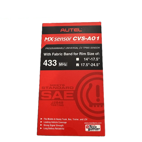 Autel - 300210 - Programmable CV TPMS Sensor - Fabric Band For Rims Sized 17.5 to 24.5 Inches