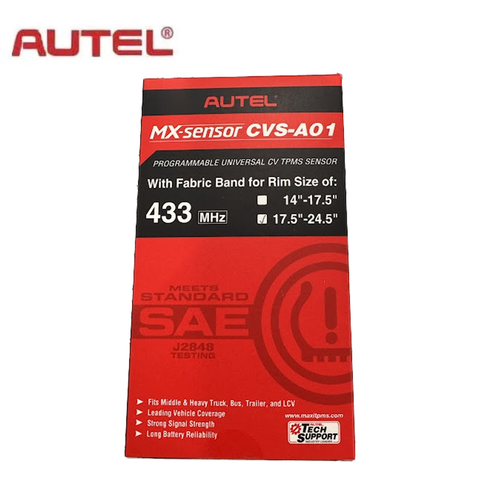 Autel - 300210 - Programmable CV TPMS Sensor - Fabric Band For Rims Sized 17.5 to 24.5 Inches