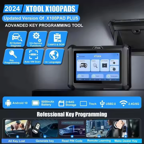 Xtool - X100 Pad - Automotive Car Key Programmer - Key Generator - Read ...