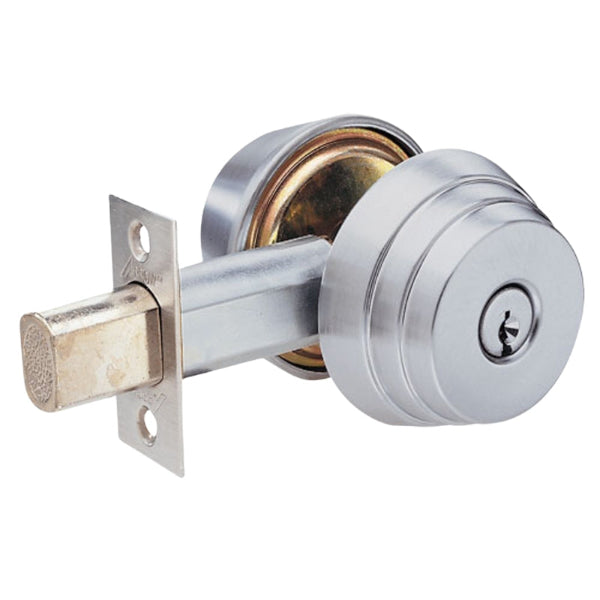 Arrow - E Series Deadbolt - 2 3/4" Backset - Deadbolt Double Cylinder - Satin Chrome 626 /US26D Finish - Grade 2
