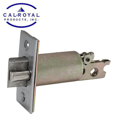 Cal-Royal - SINGL238 - Gate Latch - Single Cylinder Deadbolt - 2-3/8" - US26D - Satin Chromium Plated