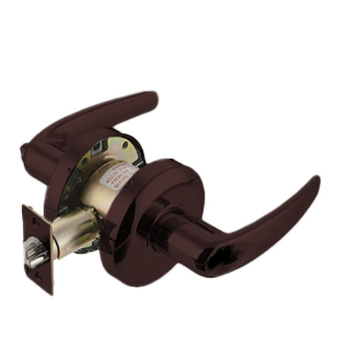 Cal-Royal - CAT00 - Commercial Lever Set - Cylindrical lock - Turn/Pushbutton - Schlage "C" Keyway - 2-3/4" Backset - Oxidized Satin Bronze Finish - Entrance - Fire Rated - Grade 1