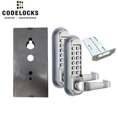 CodeLocks - CL515 Gate Box Kit - Mechanical Lock - Heavy Duty - Tubular Latch Bolt Gate Box Kit - Double Sided - Passage function - Optional Finish