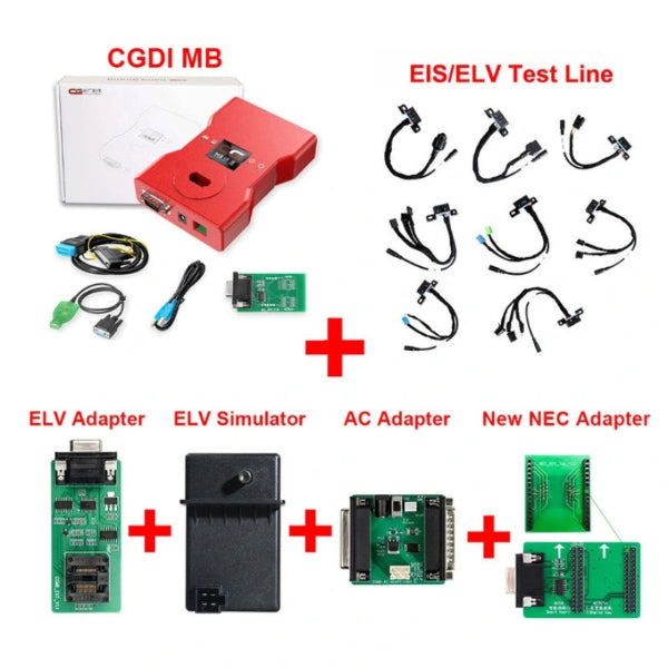 CGDI - MB with Full Adapter - EIS Test Line - ELV Adapter - ELV Simulator - AC Adapter - New NEC Adapter