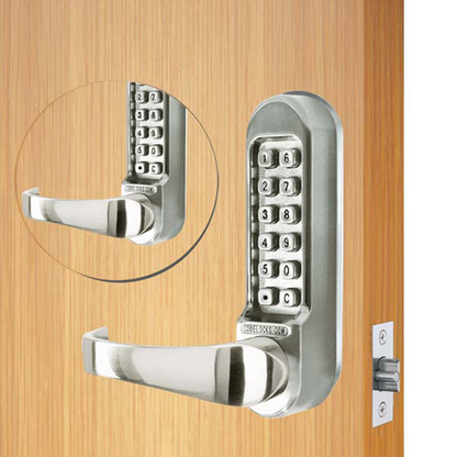 CodeLocks - CL515 - Mechanical Lock - Heavy Duty - Optional Backset - Tubular Mortise Latchbolt - Passage Function - Double Sided - Optional Finish