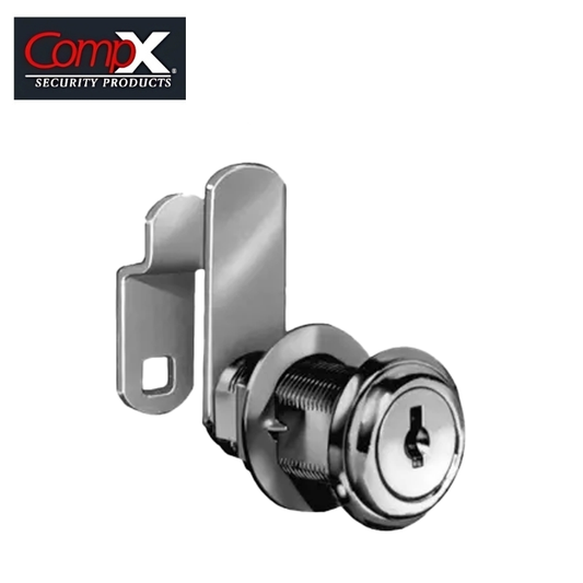 COMPX - C8055 - Disc Cam Lock 1-7/16in - Keyed Alike - Bright Nickel Finish