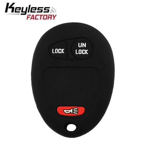 2001-2012 Chevrolet GMC Hummer Isuzu / 3-Button Remote Keyless Entry Key Silicone Cover / L2C0007T (AFTERMARKET)